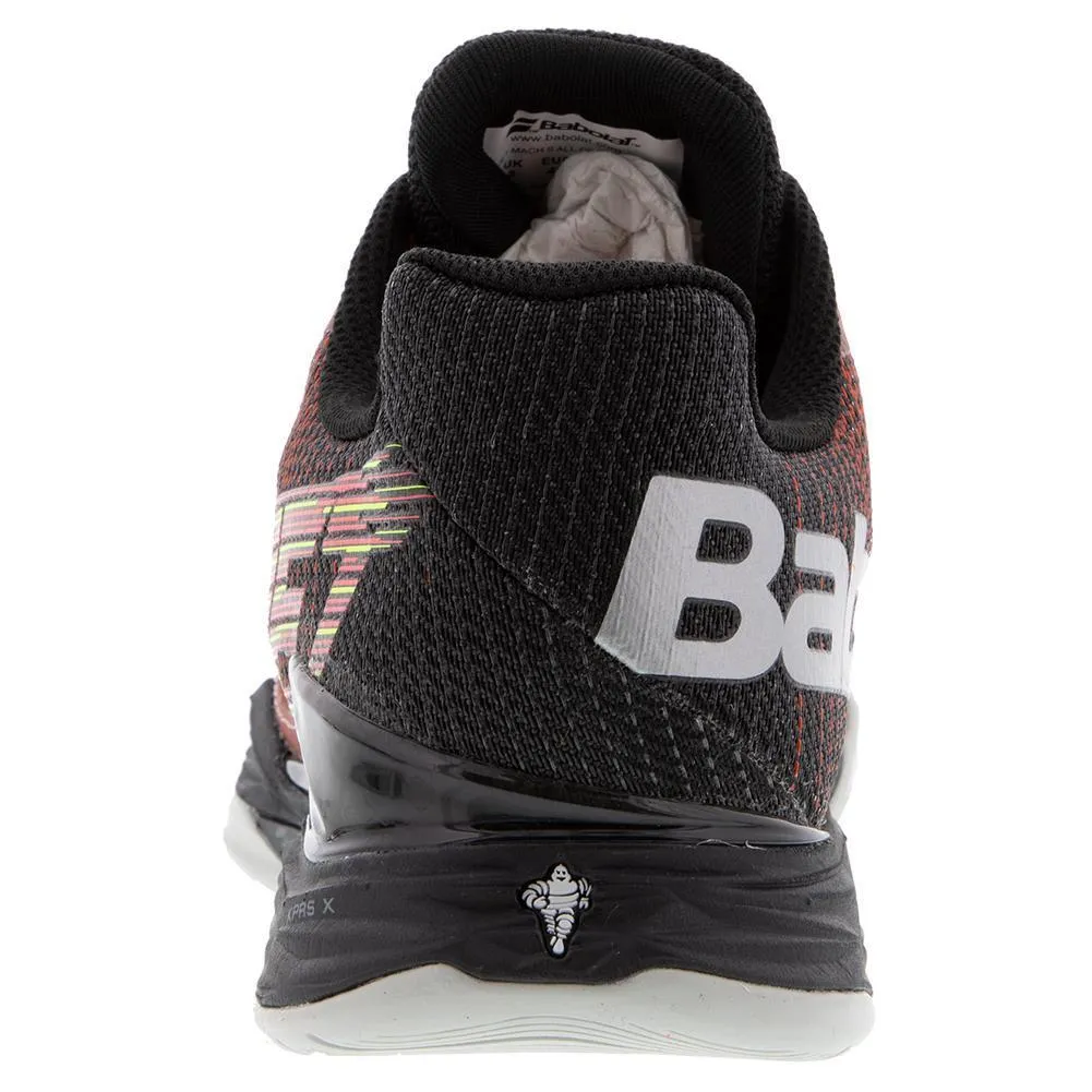 Men's Jet Mach II Dark Red and Black Tennis Shoes