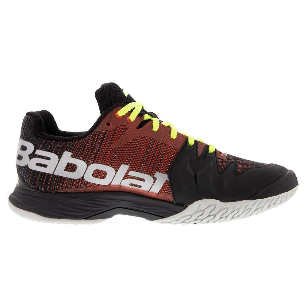 Men's Jet Mach II Dark Red and Black Tennis Shoes