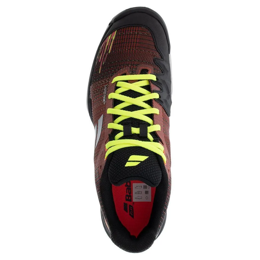 Men's Jet Mach II Dark Red and Black Tennis Shoes