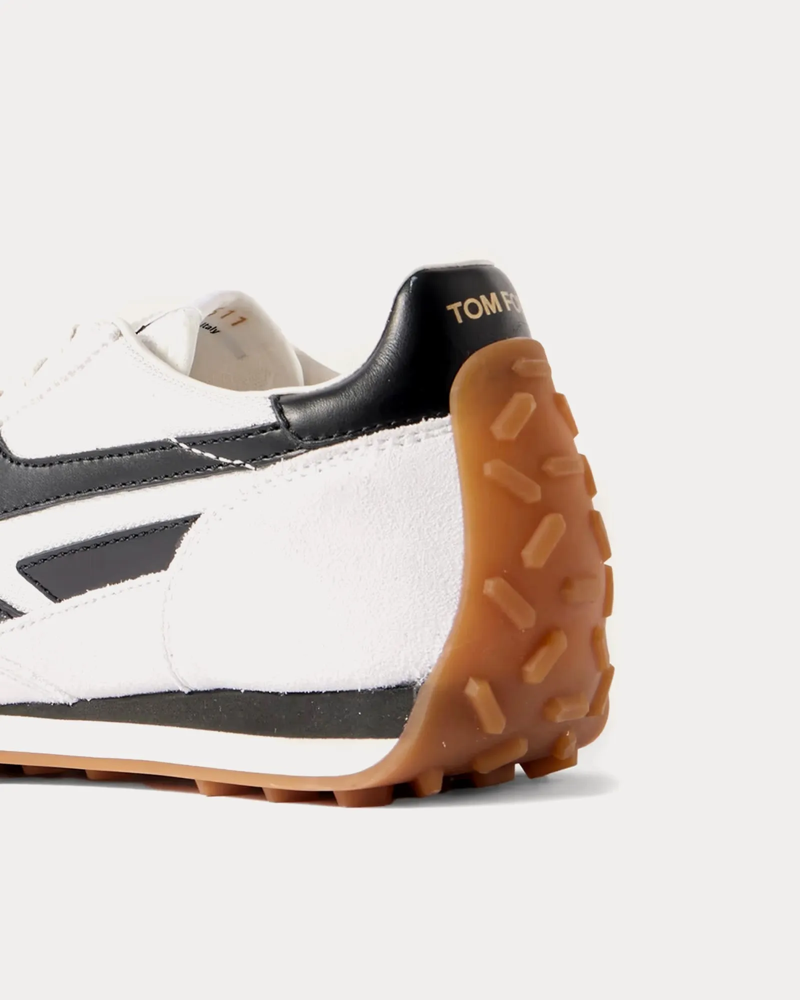 Mick Suede Optical White / Black / Amber Low Top Sneakers