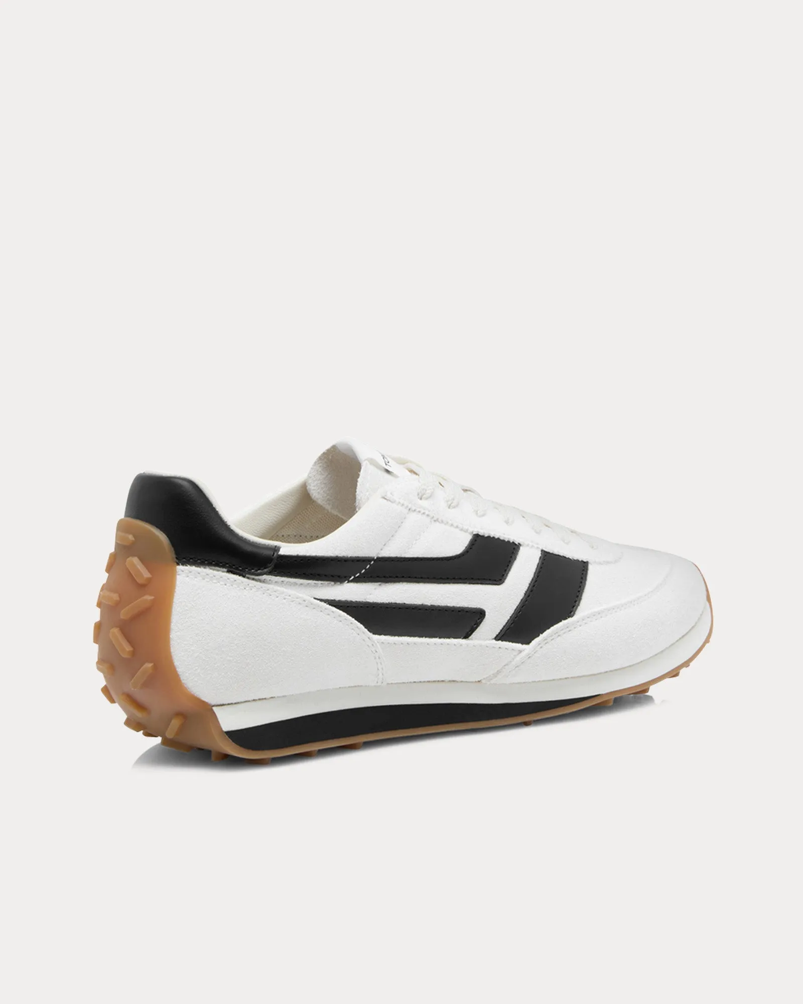 Mick Suede Optical White / Black / Amber Low Top Sneakers