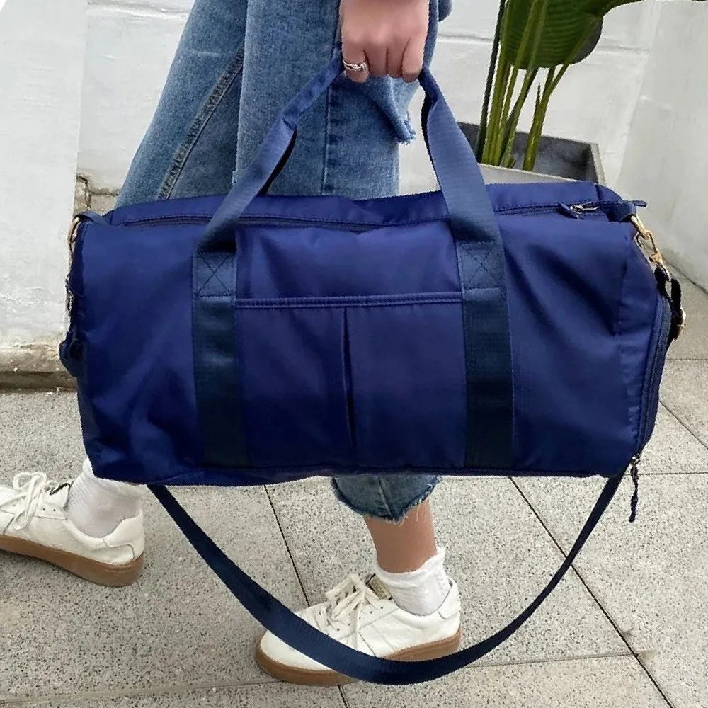 Minimalist Large Capacity Duffel Bag Travel Bag-Navy