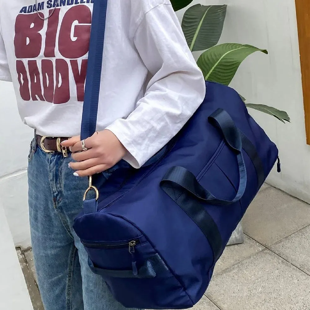 Minimalist Large Capacity Duffel Bag Travel Bag-Navy