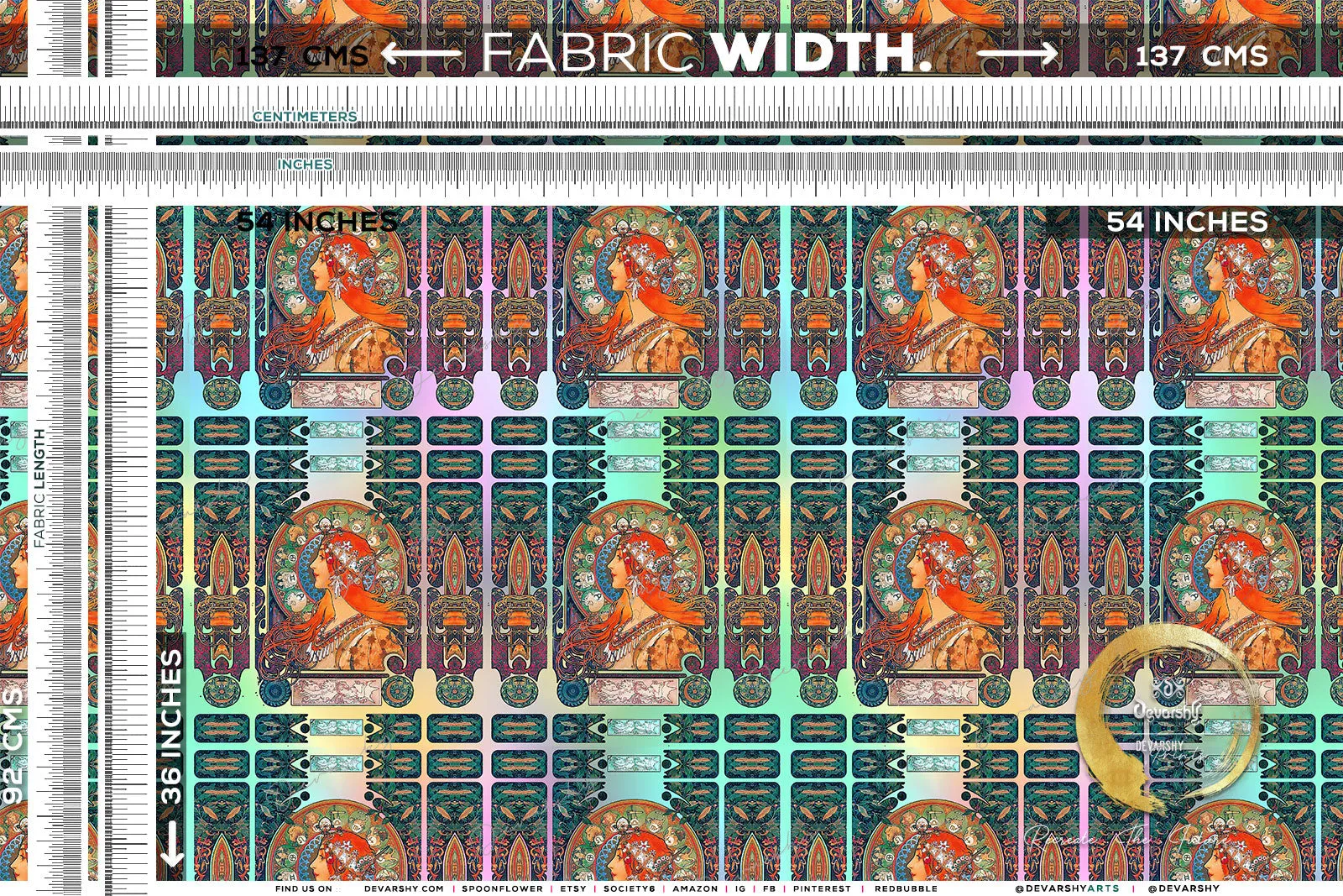 Muchas Gracias Upholstery Fabric 3meters & 12 Furnishing Fabrics Classical Painting Fabric by the Yard | D20077