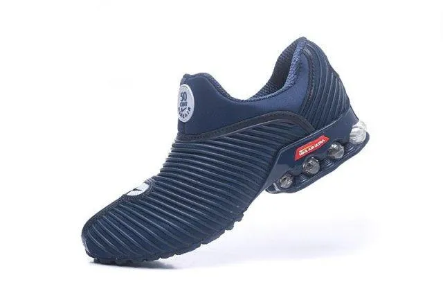 NAM Plus 2018.5 50 Cent Navy Blue White Shox  Mens Athletic Running Sneaker