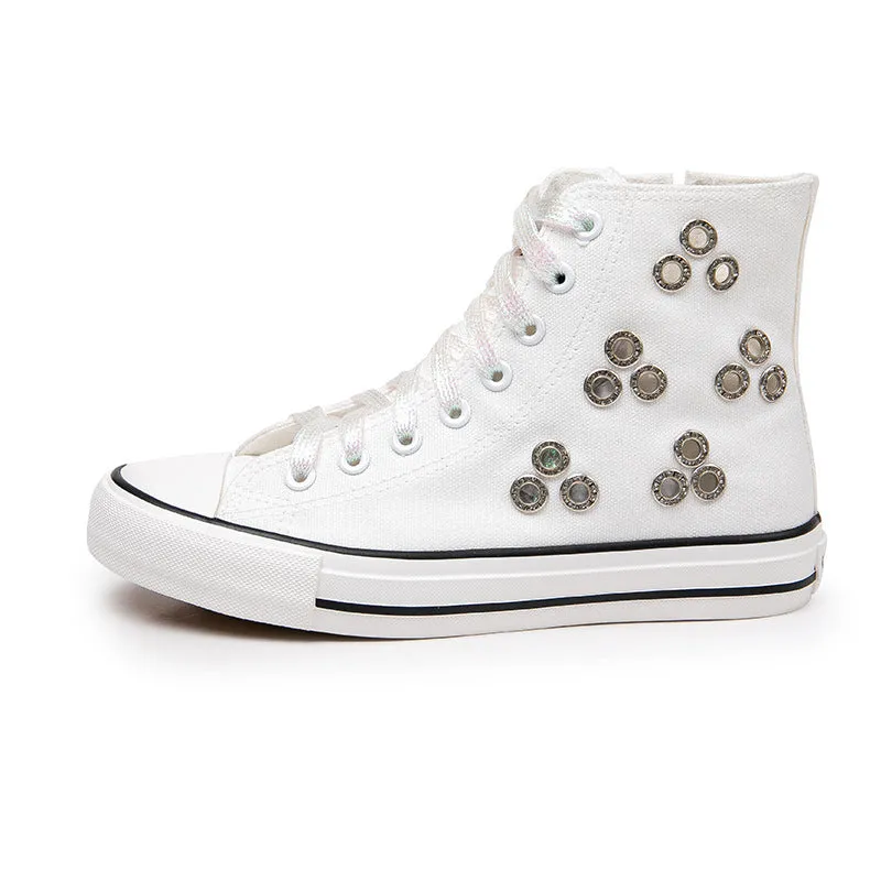 Nanccy Breathable Casual High Top Canvas Shoes