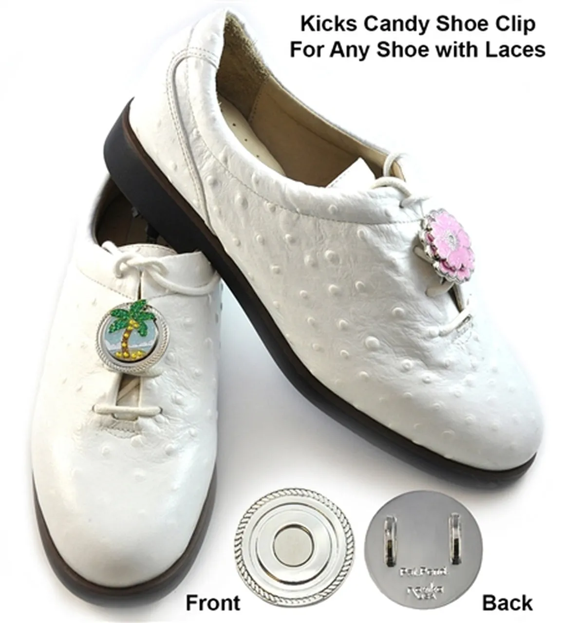 Navika: Glitzy Kicks Candy Shoe Ball Marker - Shamrock