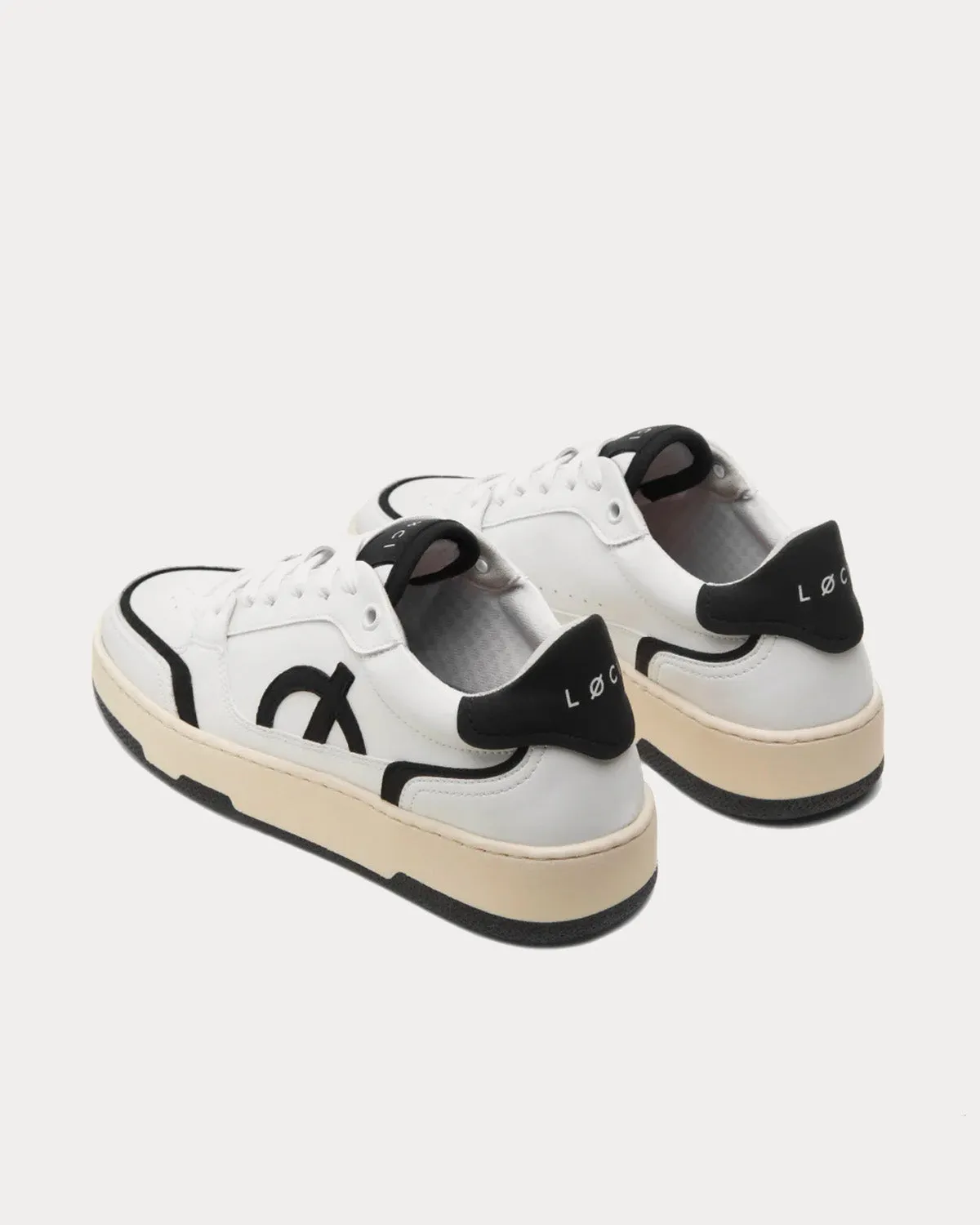 Neo White / Black / Cream Low Top Sneakers