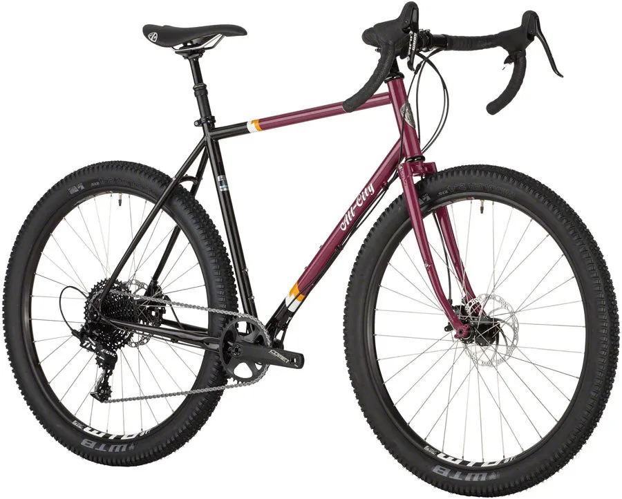 NEW All-City Gorilla Monsoon APEX All-Road/Gravel Bike, Charred Berry
