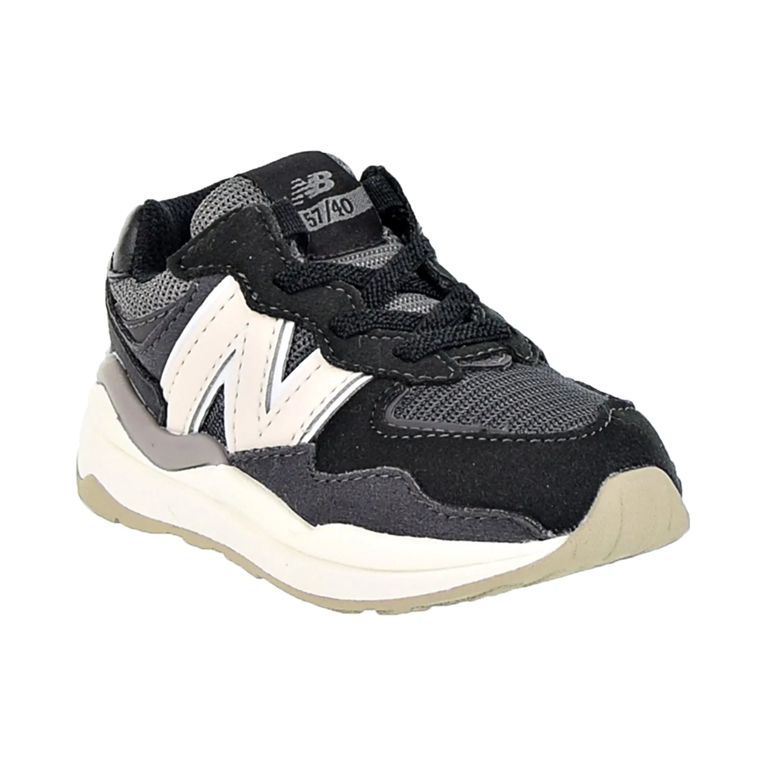 New Balance 57/40 Bungee Toddlers' Shoes Black-Beige