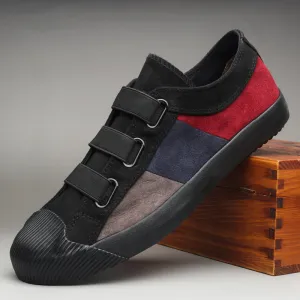 New Men Soft Canvas Shoes Breathable Fashion Elastic band Mixed Colors