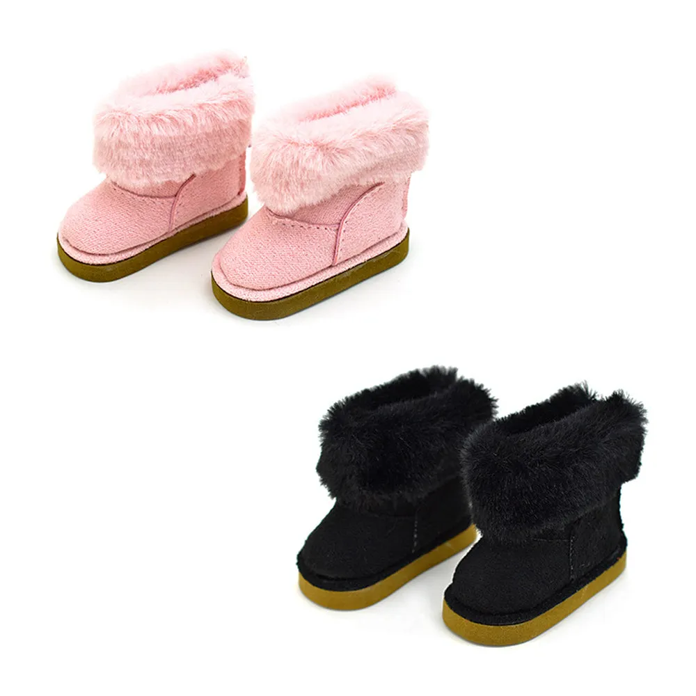 niannyyhouse 20cm Plush Doll Snow Boots Tall Shoes 1/6BJD 30cm Ball Jointed Dolls Accessories Dress Up