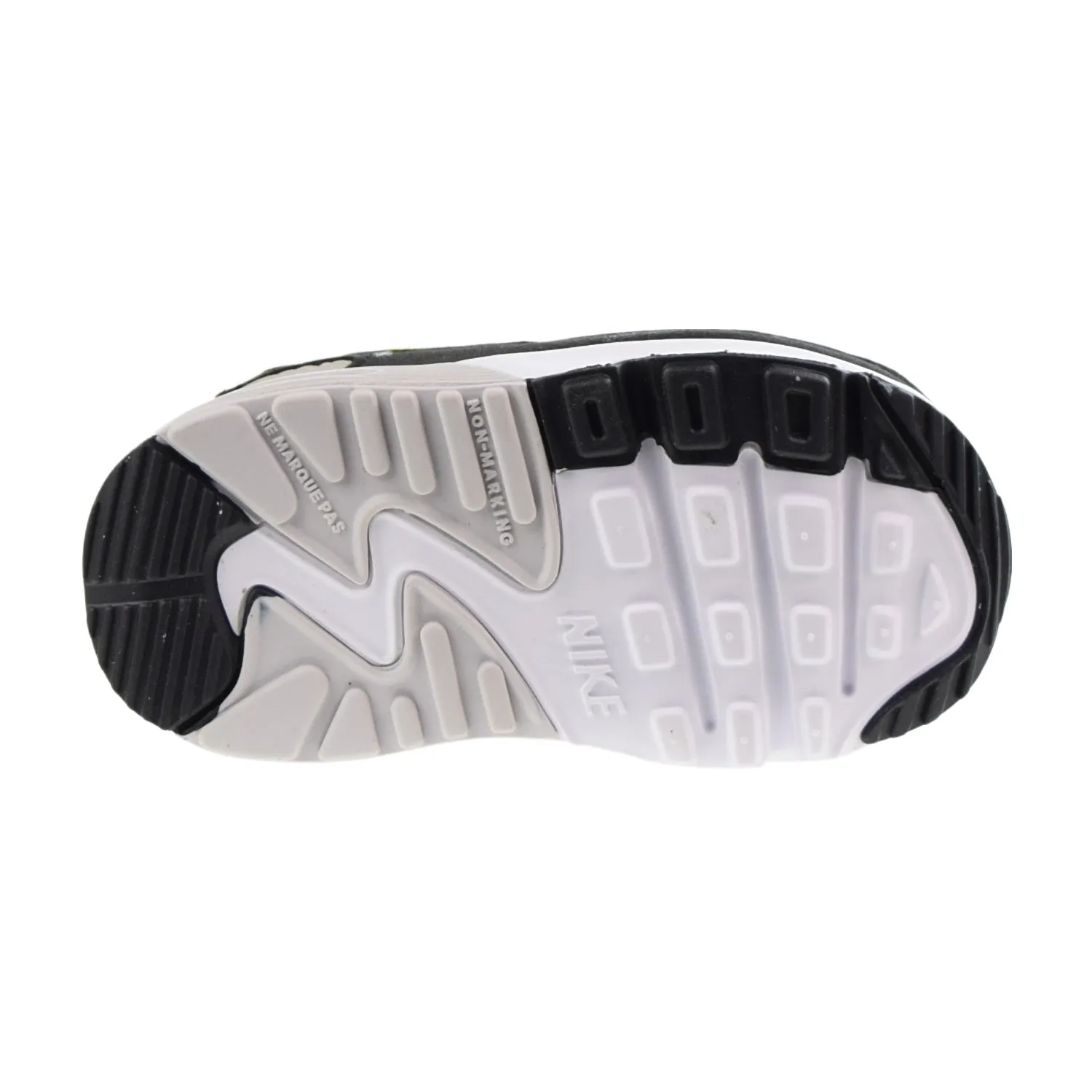 Nike Air Max 90 LTR (TD) Toddlers Shoes White-Hot Lime-Black
