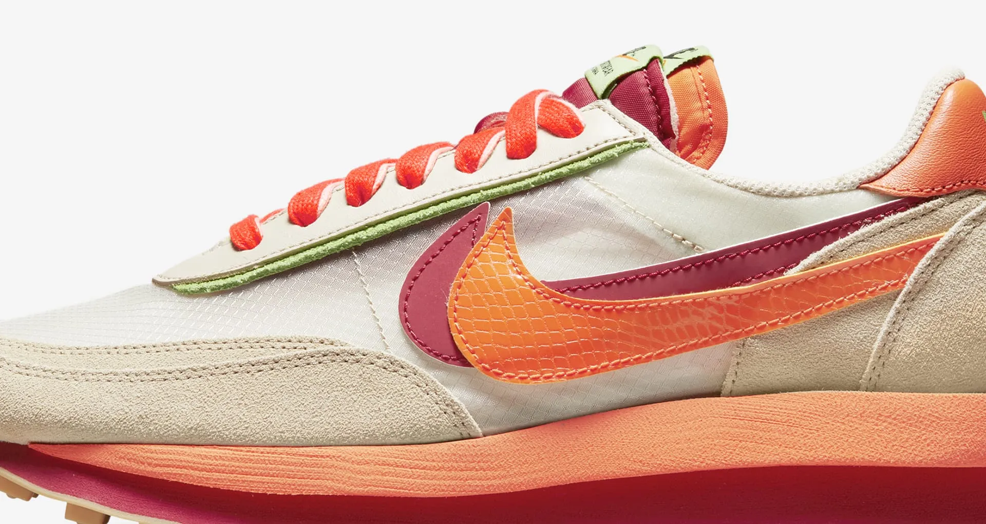 Nike LDWaffle x sacai x CLOT 'Orange Blaze'