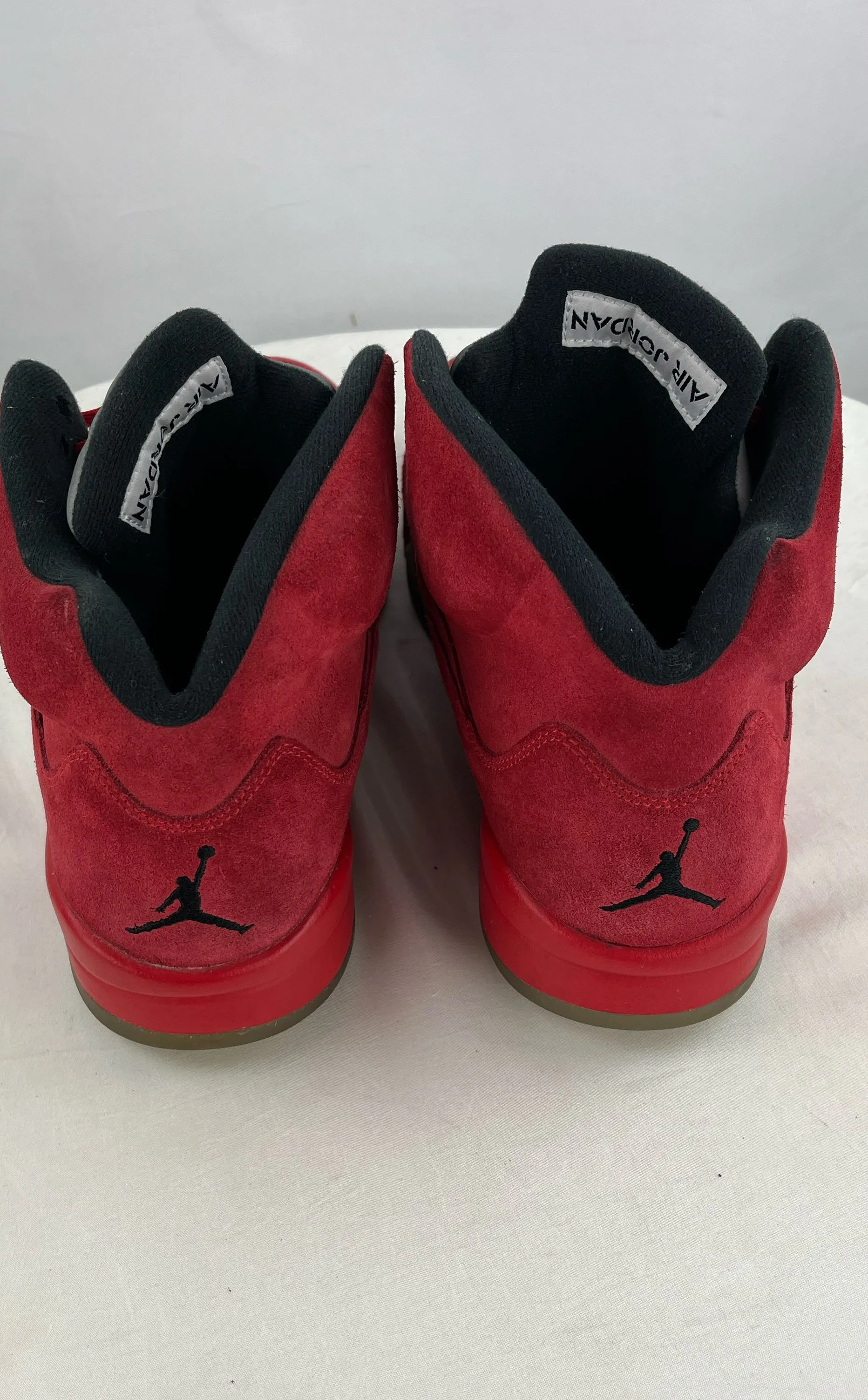 NIKE Men's Air Jordan 5 Retro Red Suede Basketball Shoes Size 13 136027-602