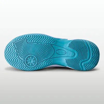 Nivia Power Smash Tennis Shoes (White/Sky Blue)