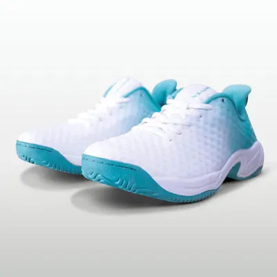 Nivia Power Smash Tennis Shoes (White/Sky Blue)