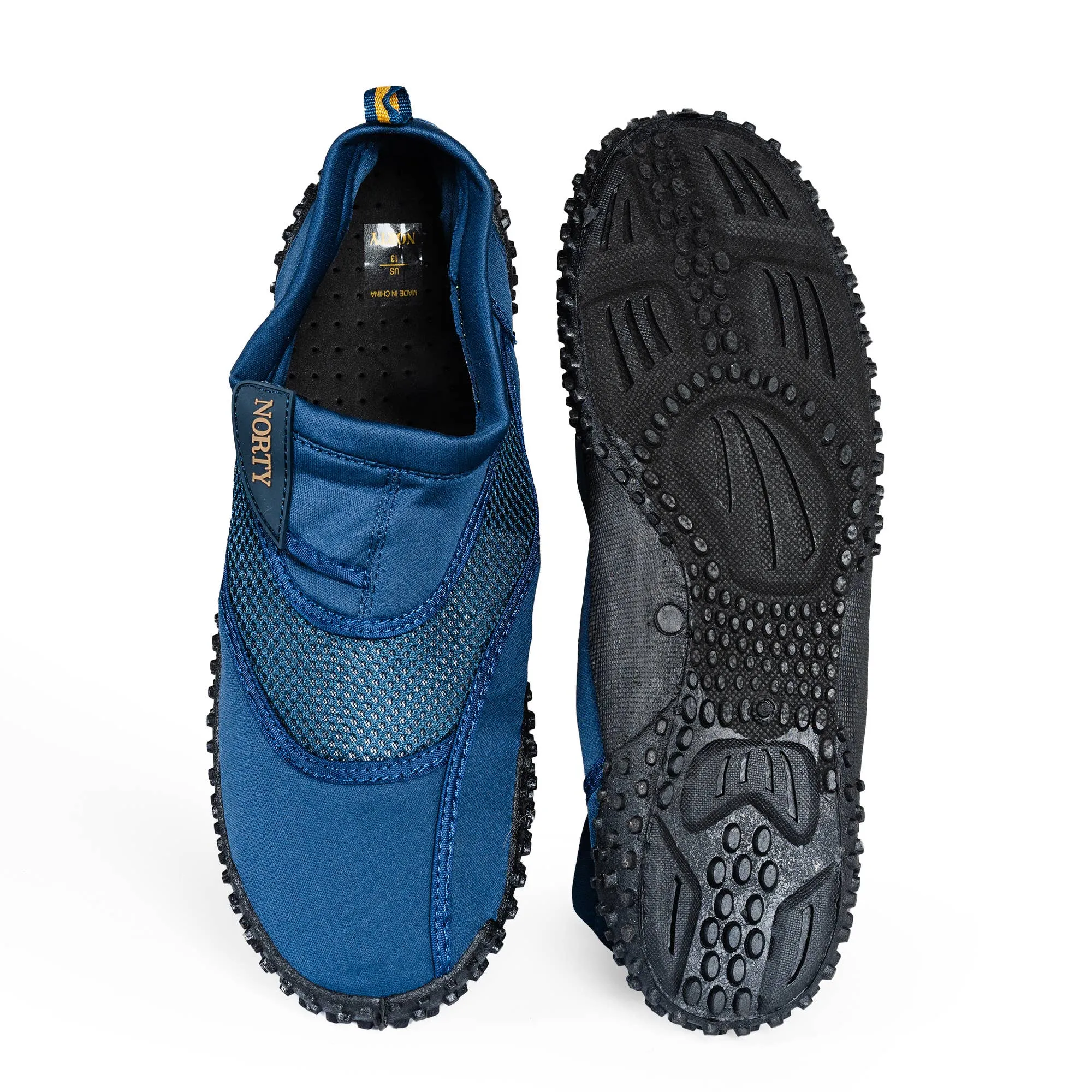 Norty MEN'S 13-15 WATER SHOE NAVY YELLOW