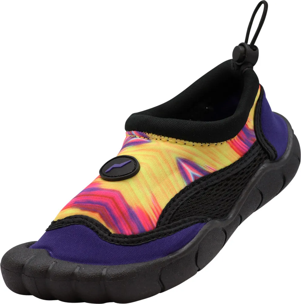 Norty Women's Tie Dye Water Shoes Aqua Socks Pool Beach Surf Swim Slip On