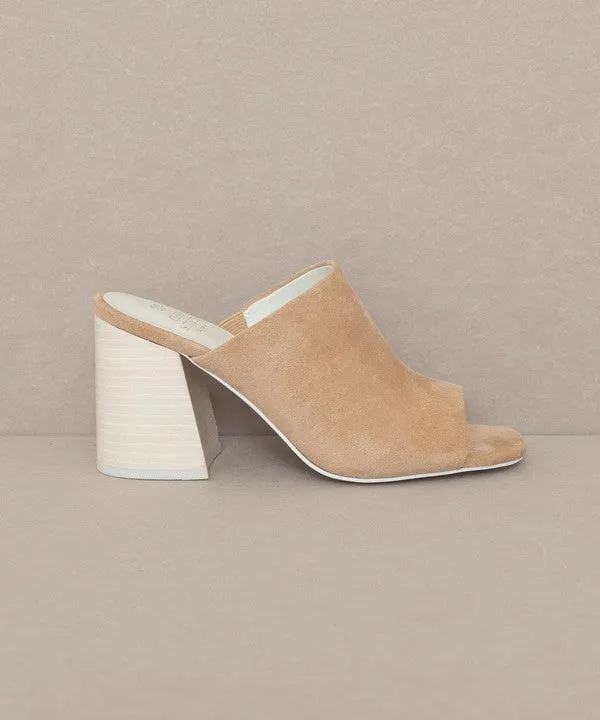 Oasis Society Kathleen - Block Heel Slides - Online Exclusive