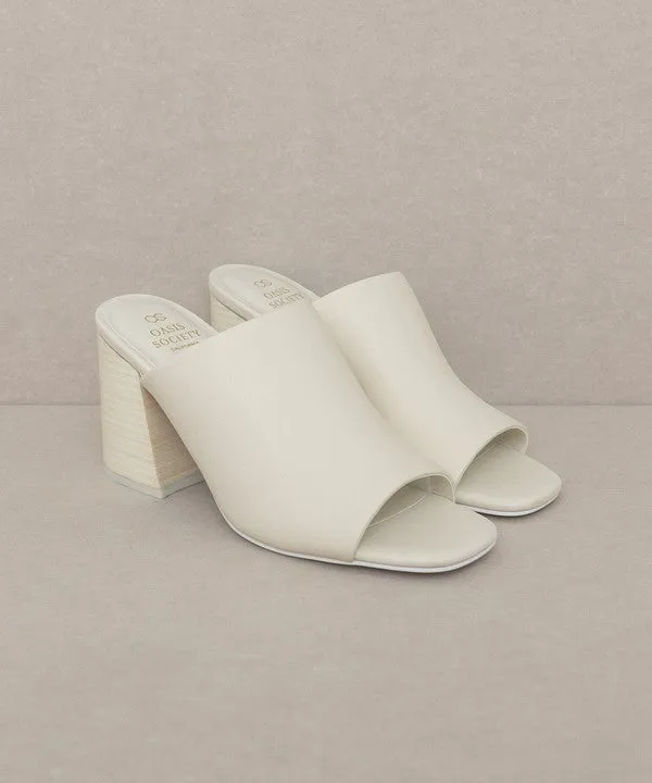 Oasis Society Kathleen - Block Heel Slides - Online Exclusive