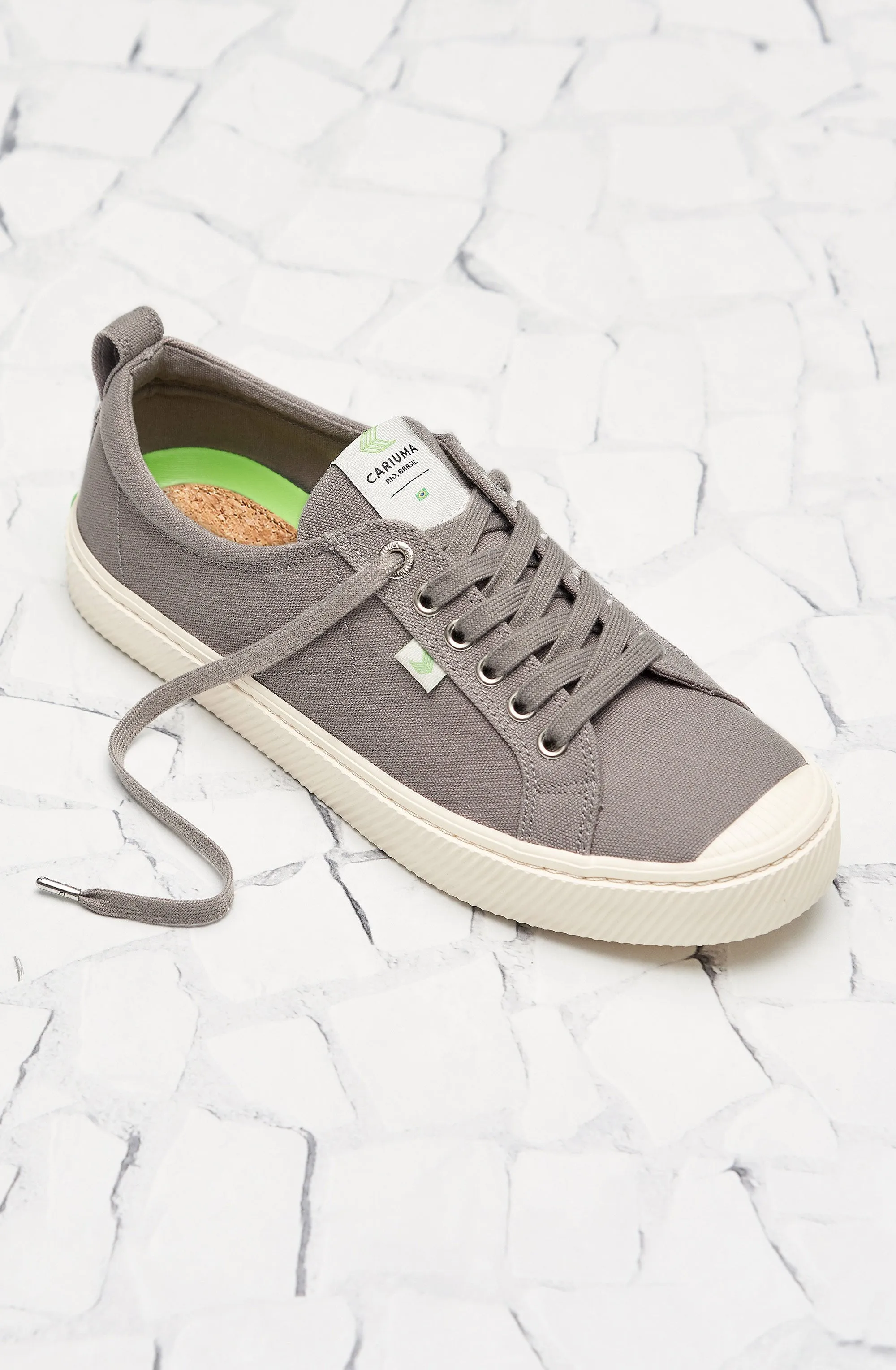 OCA Low Mystic Grey Canvas Sneaker Women