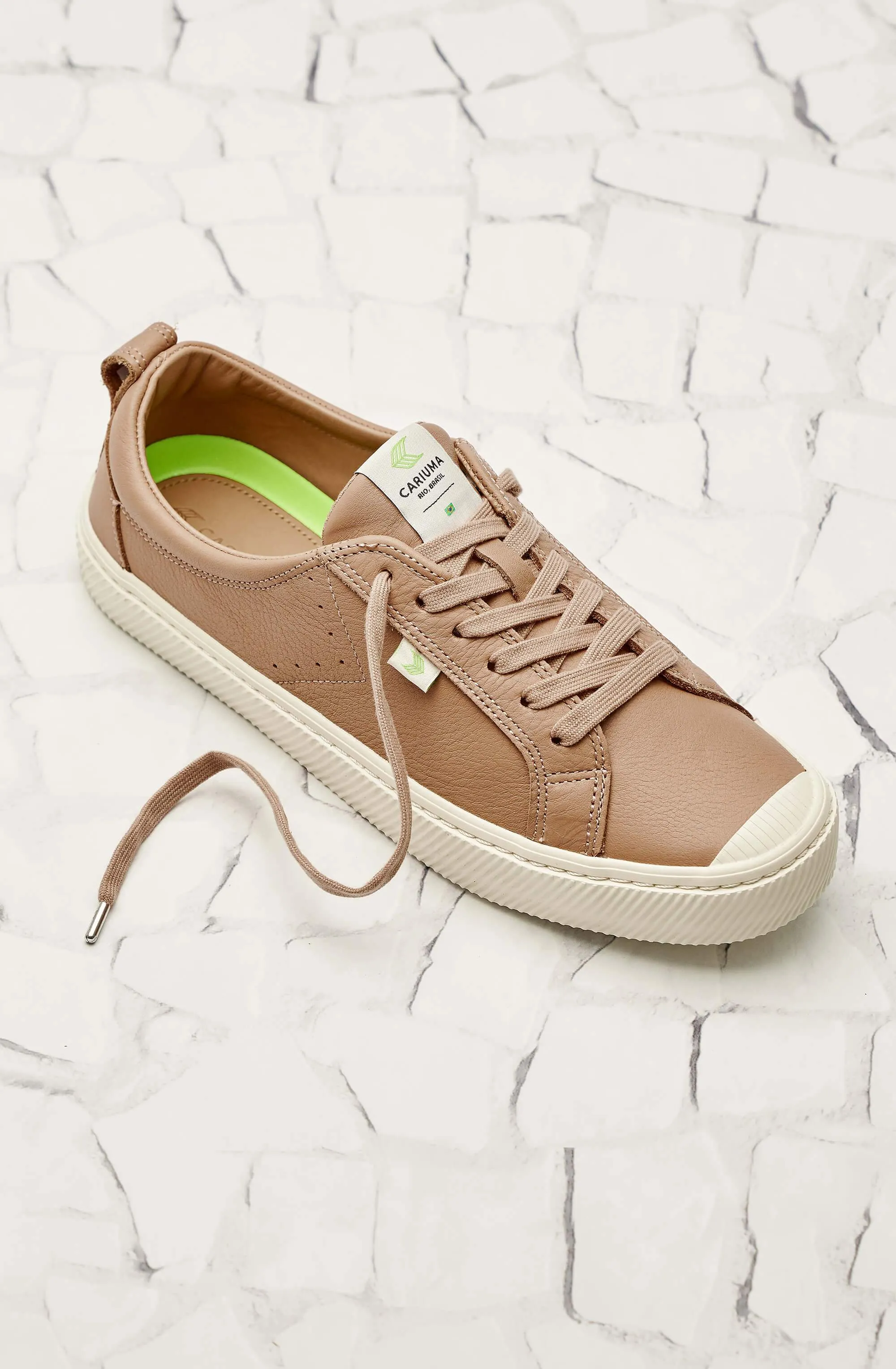 OCA Low Nude Premium Leather Sneaker Women