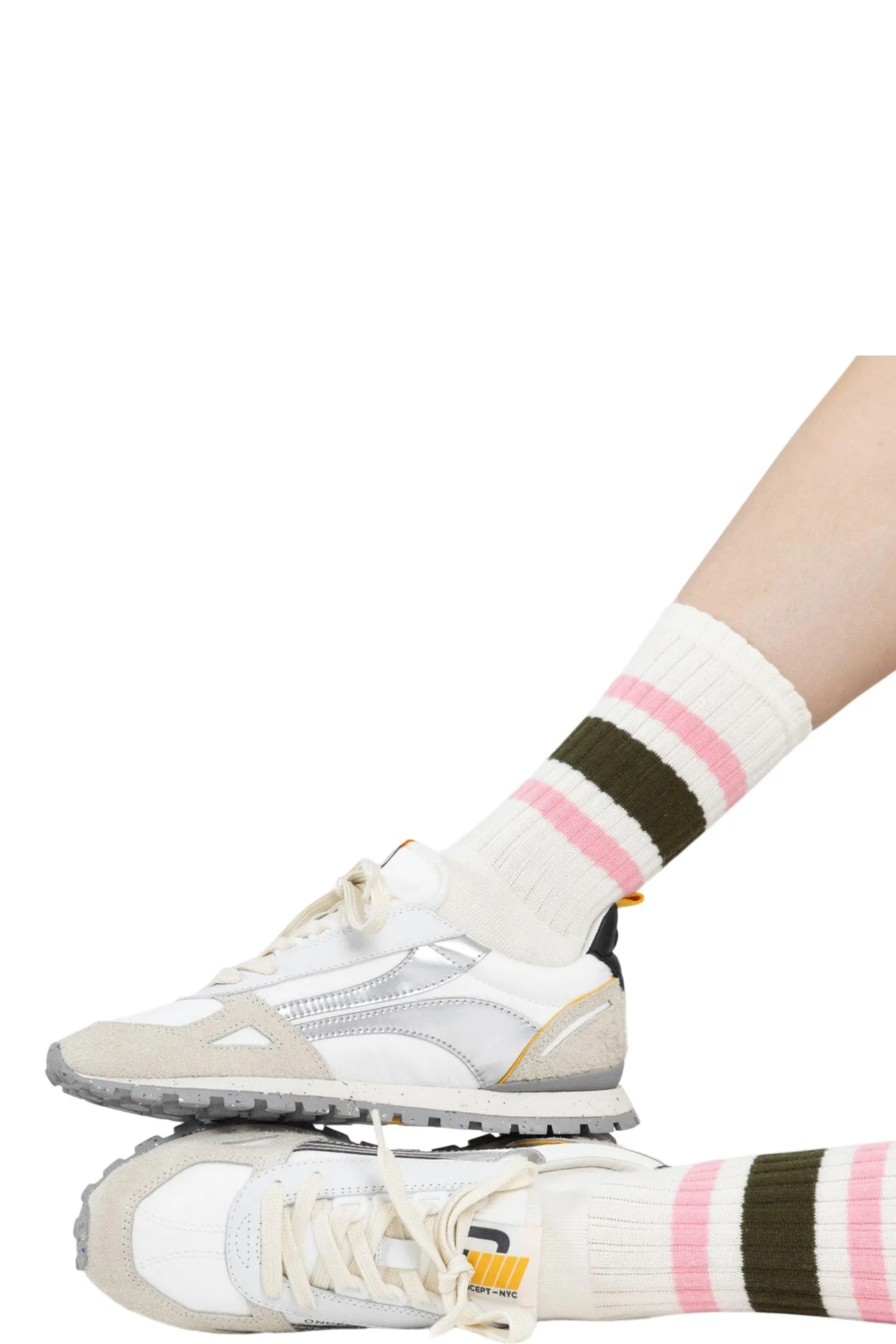 Oncept Toronto Sneakers in Silver Flash