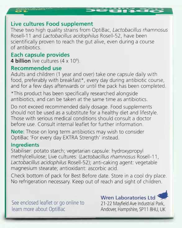 Optibac For Those On Anitbiotics