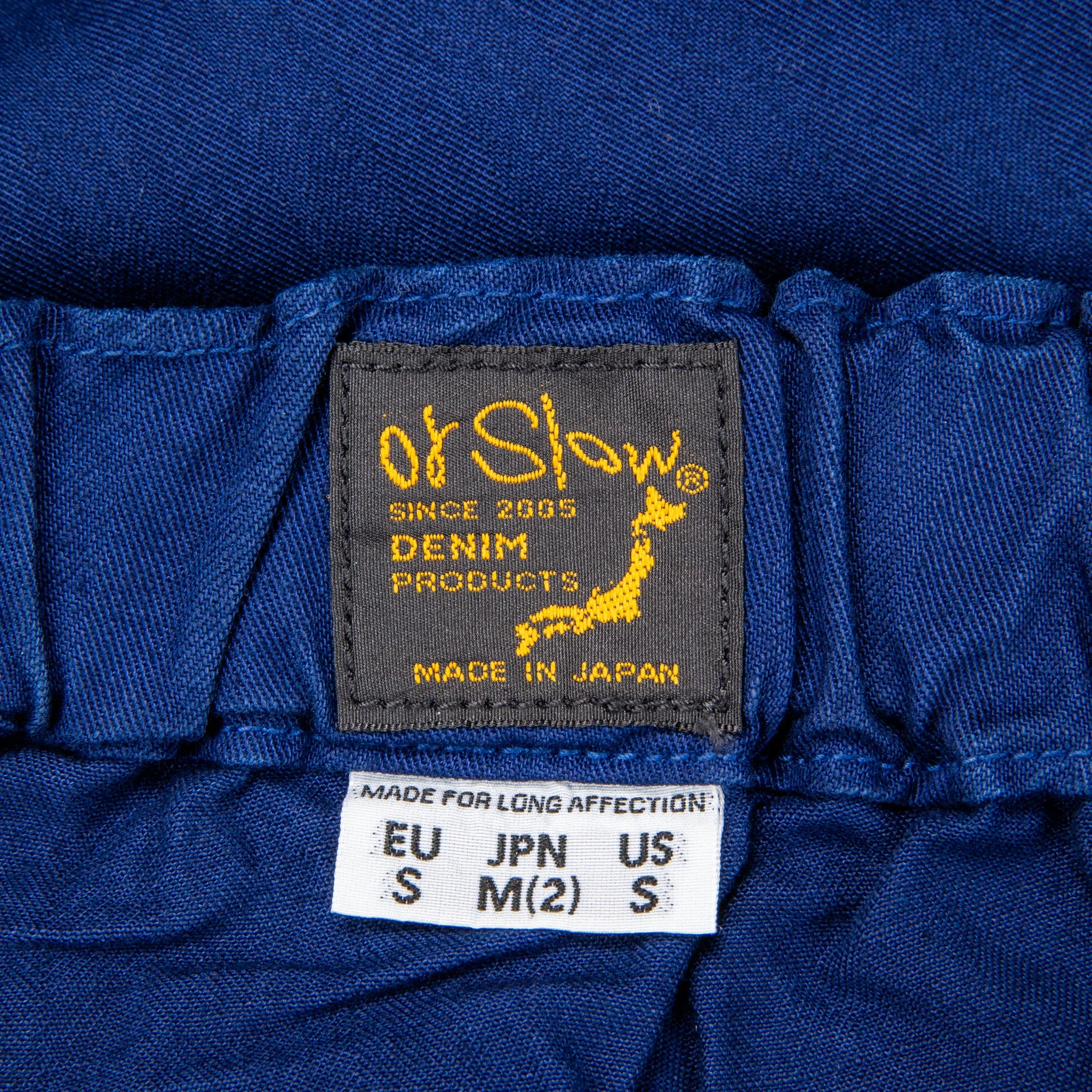 Orslow French Work Pants Herringbone Twill Blue