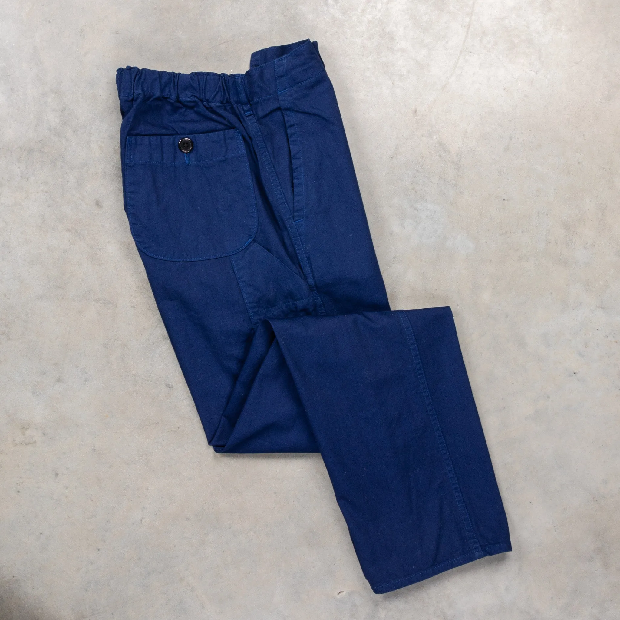 Orslow French Work Pants Herringbone Twill Blue