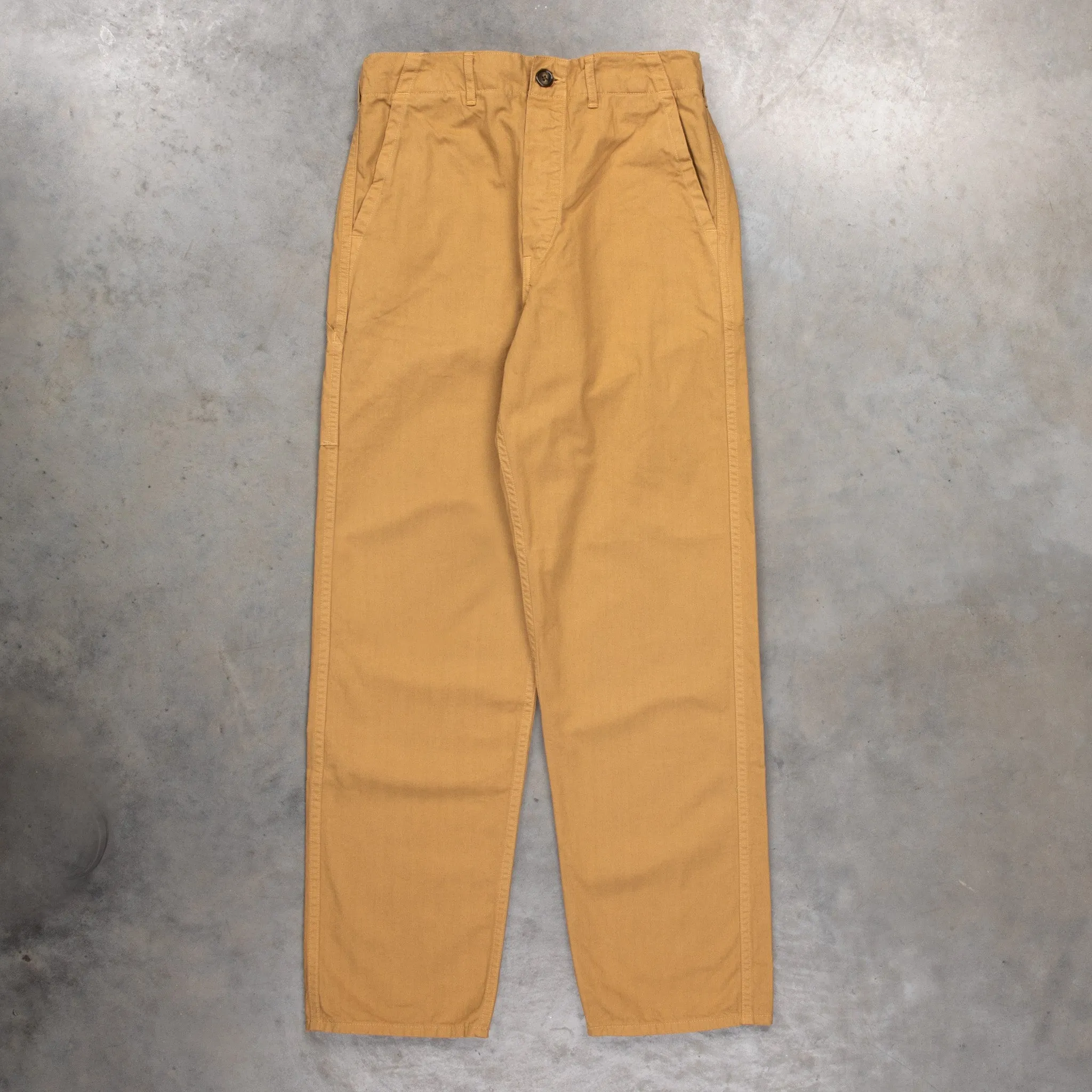 Orslow French Work Pants Herringbone Twill Khaki