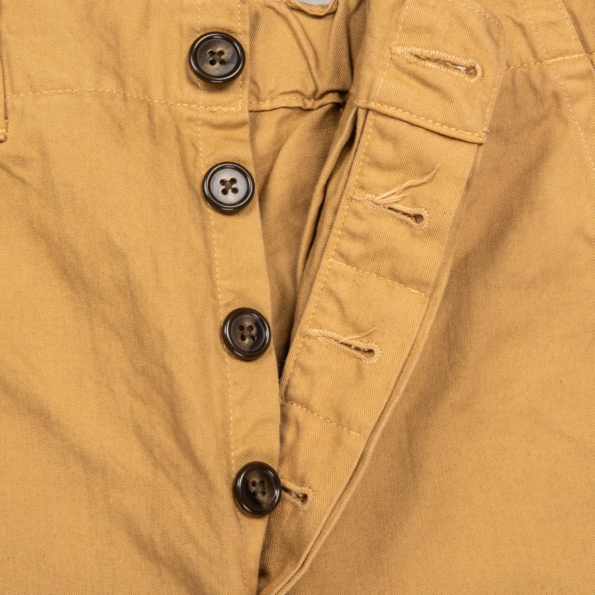 Orslow French Work Pants Herringbone Twill Khaki
