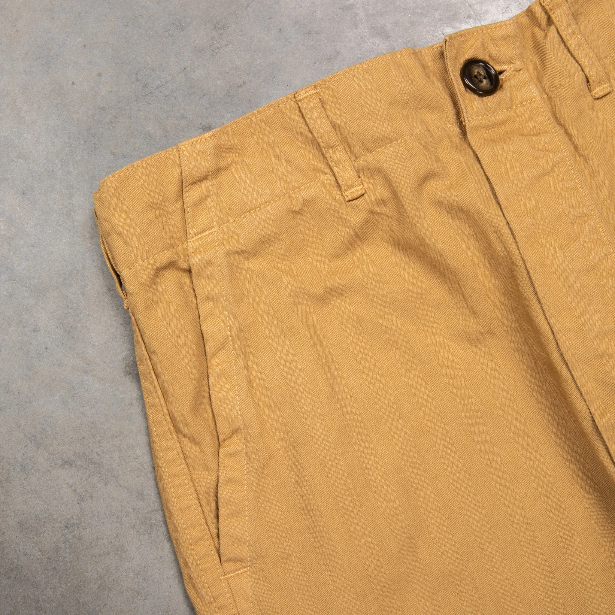 Orslow French Work Pants Herringbone Twill Khaki