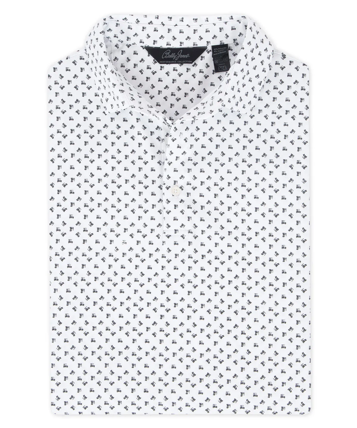 Performance Golf Cart Print Polo