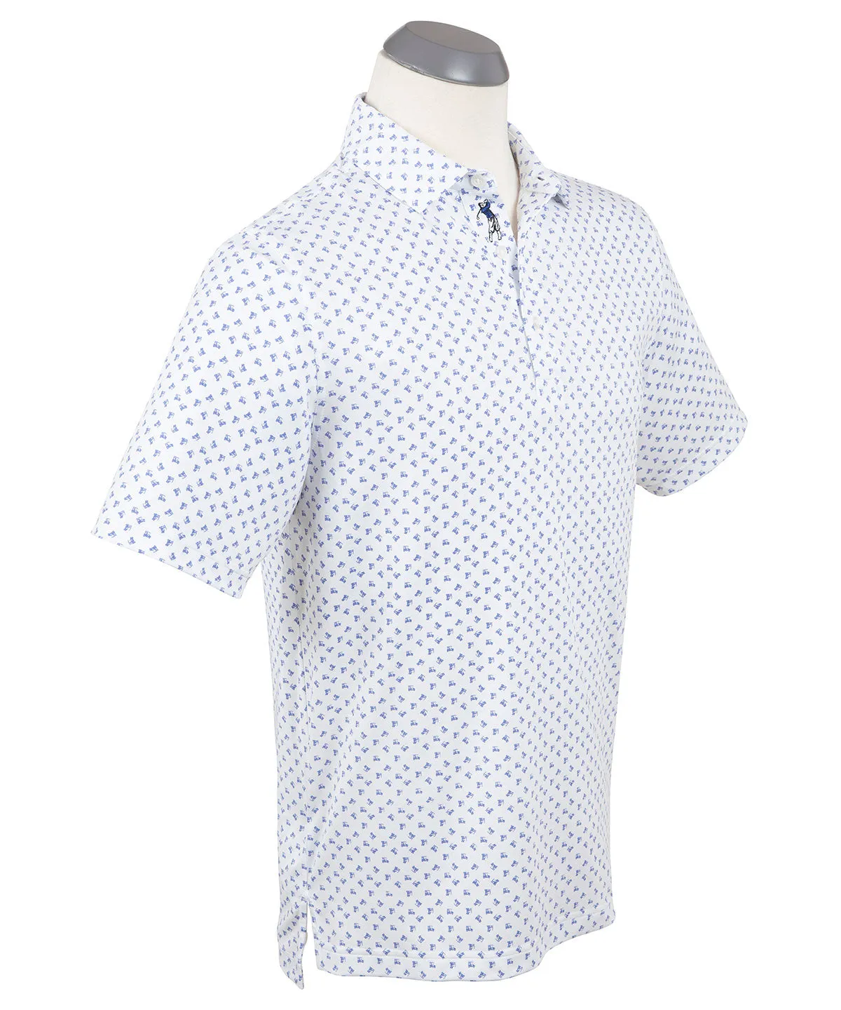 Performance Golf Cart Print Polo