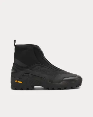 Performance Zip Black High Top Sneakers