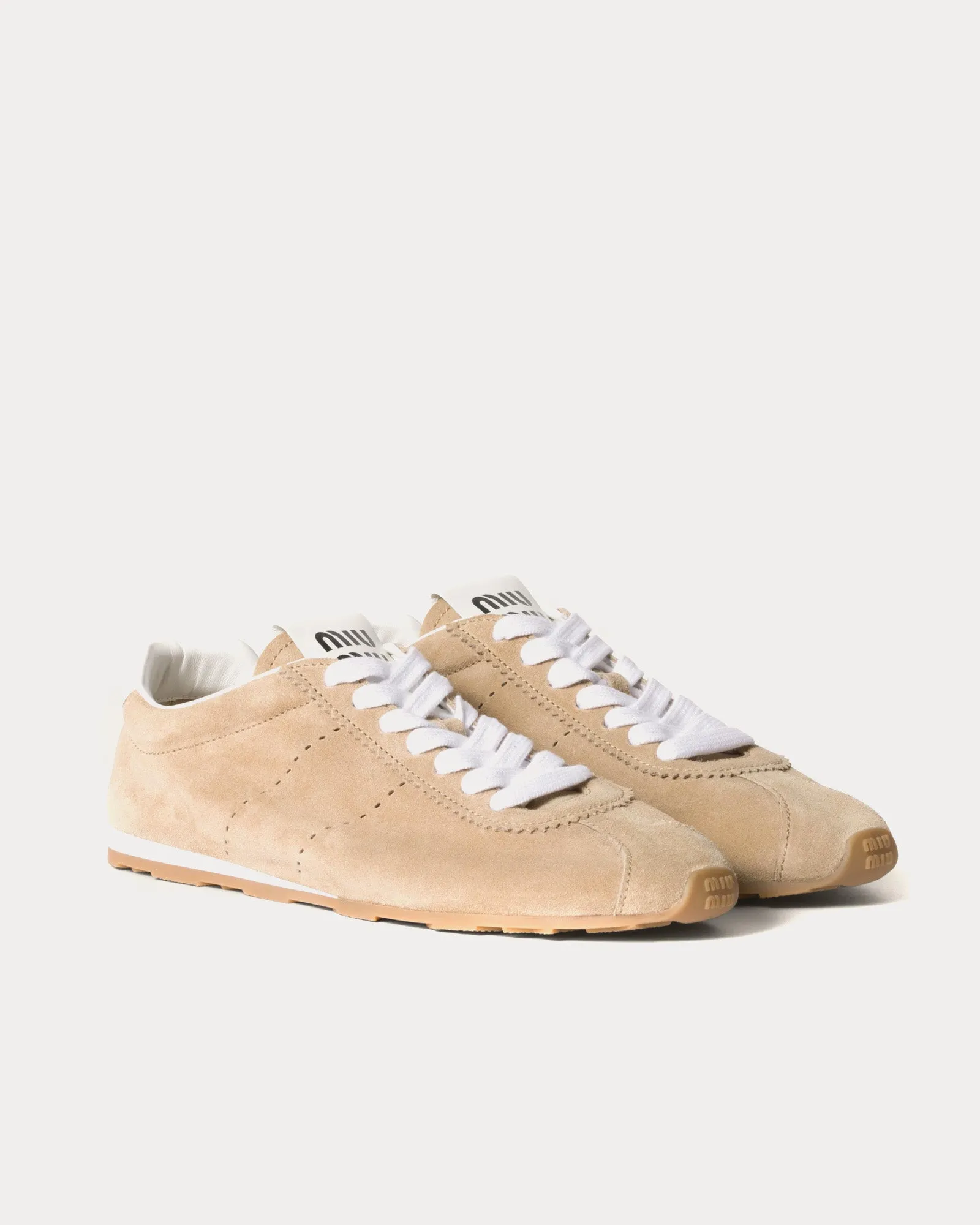 Plume Suede Desert Beige Low Top Sneakers
