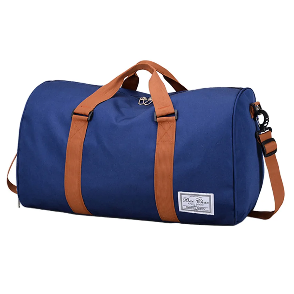 Portable Duffel Bag Travel Bag Toiletry Wash Organizer Pouch Travel Holdall Bag -Blue