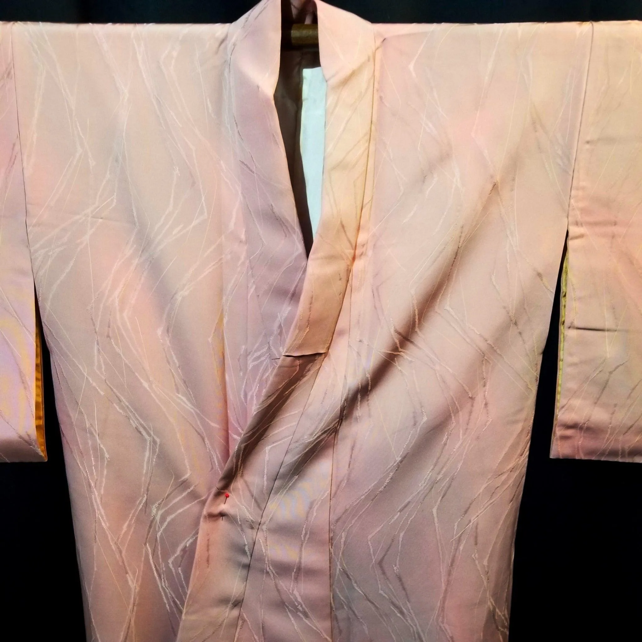 "Pink Brushstrokes" Iromuji Kimono