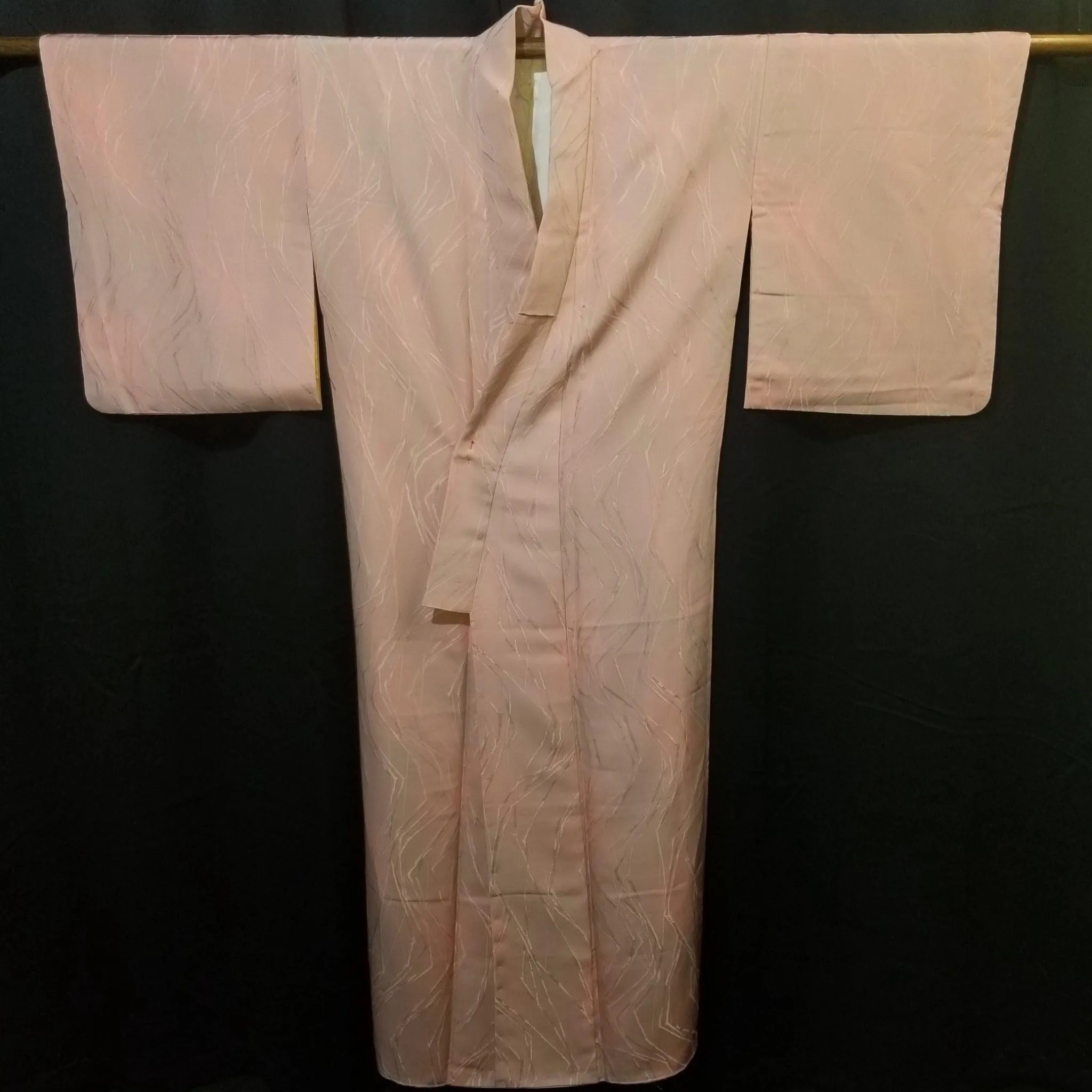 "Pink Brushstrokes" Iromuji Kimono