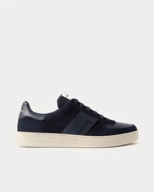 Radcliffe Leather & Suede Navy Low Top Sneakers