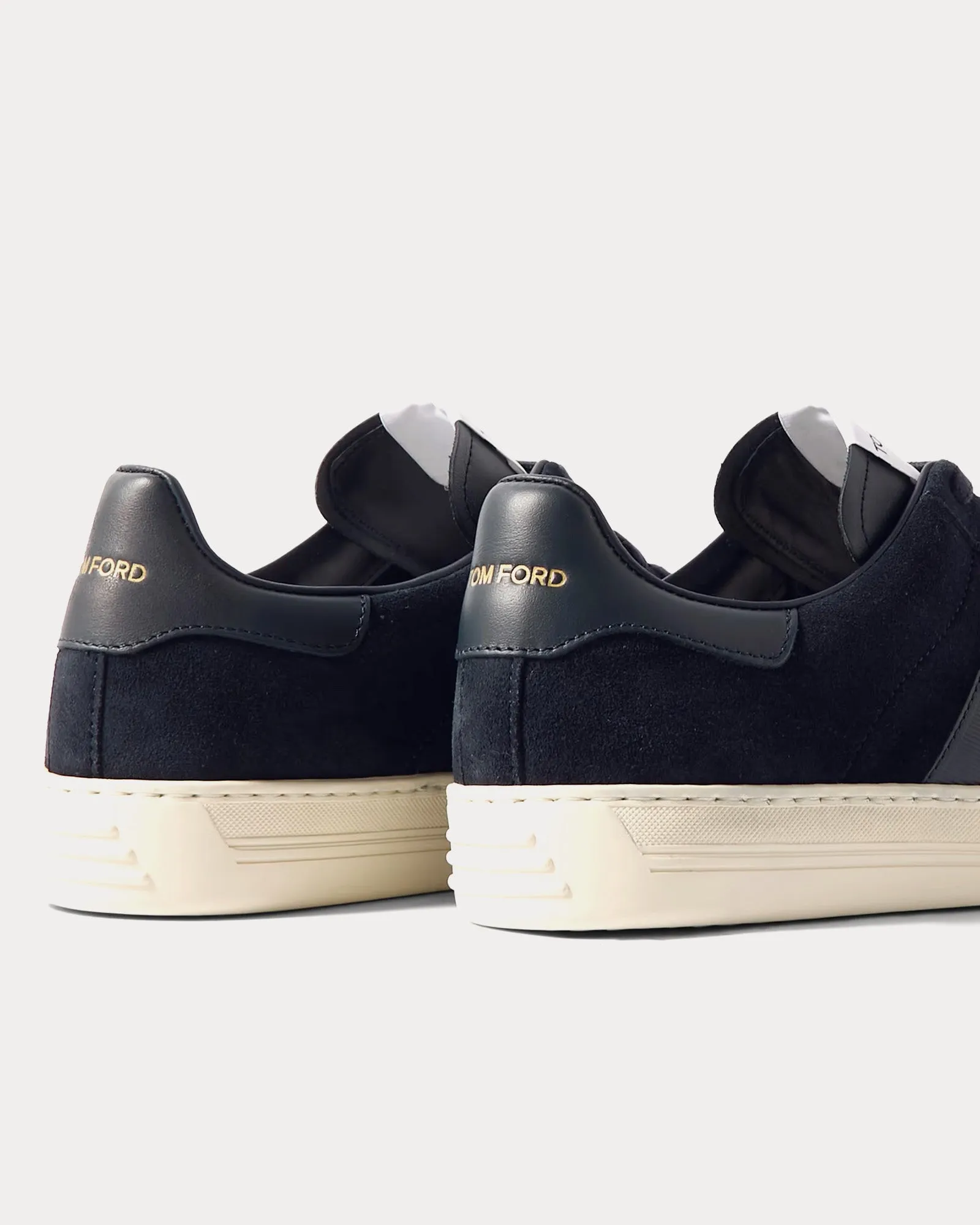 Radcliffe Leather & Suede Navy Low Top Sneakers