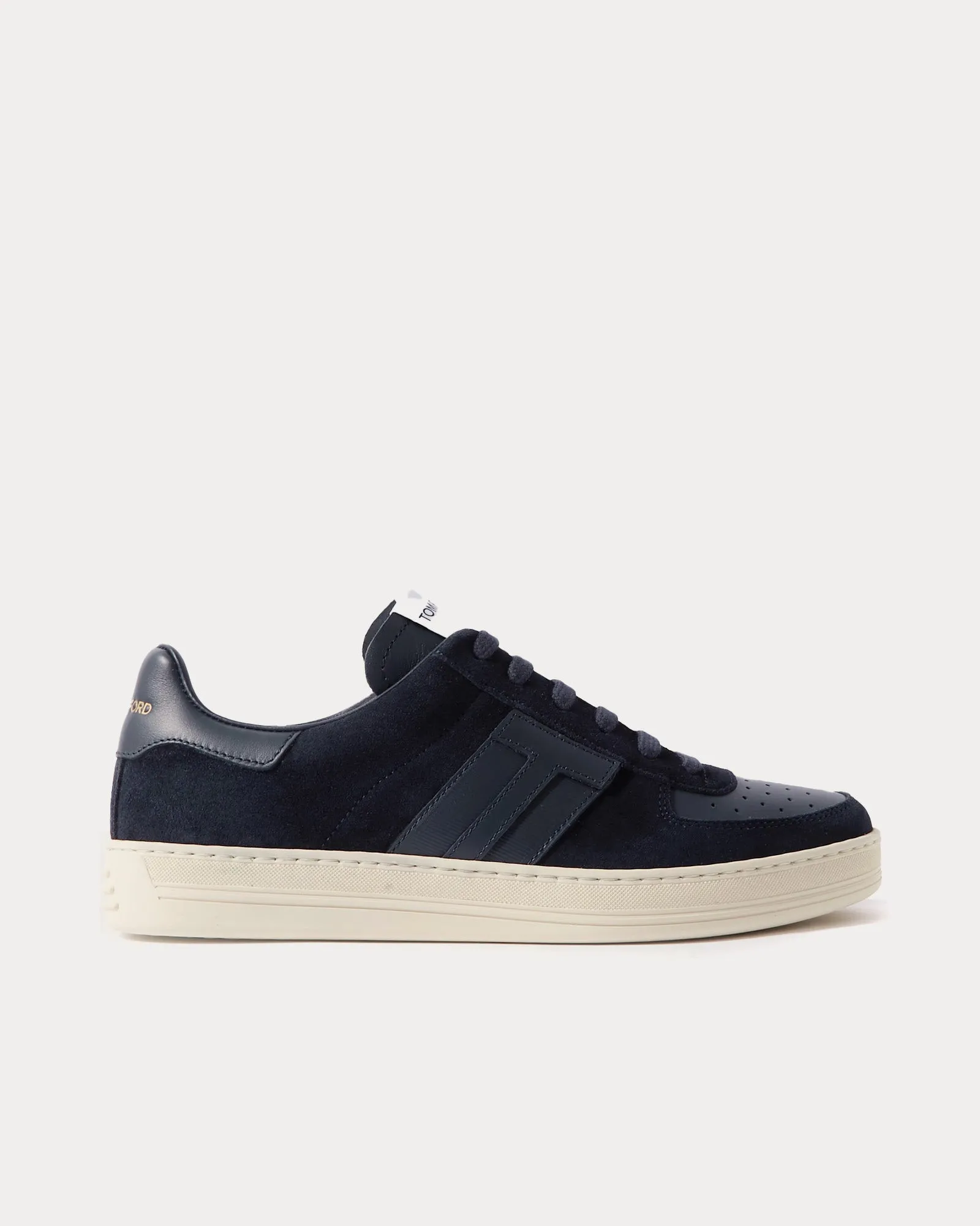Radcliffe Leather & Suede Navy Low Top Sneakers