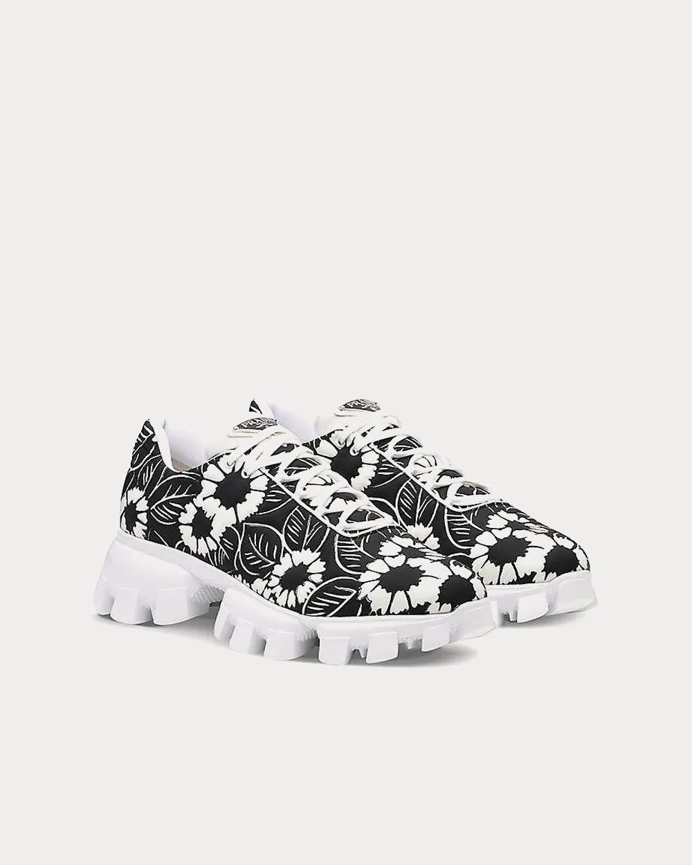 Recycled-Nylon Floral-Print Low Top Sneakers