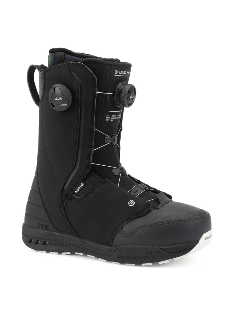 Ride 2022 Lasso Pro Wide Snowboard Boots Black