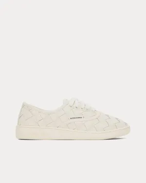 Sawyer Intrecciato White Low Top Sneakers