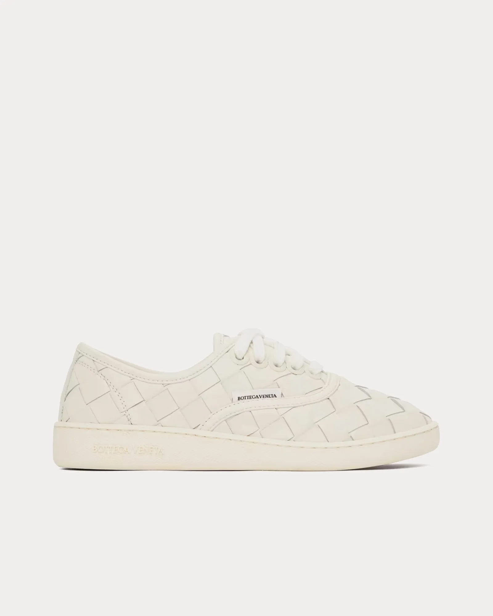 Sawyer Intrecciato White Low Top Sneakers