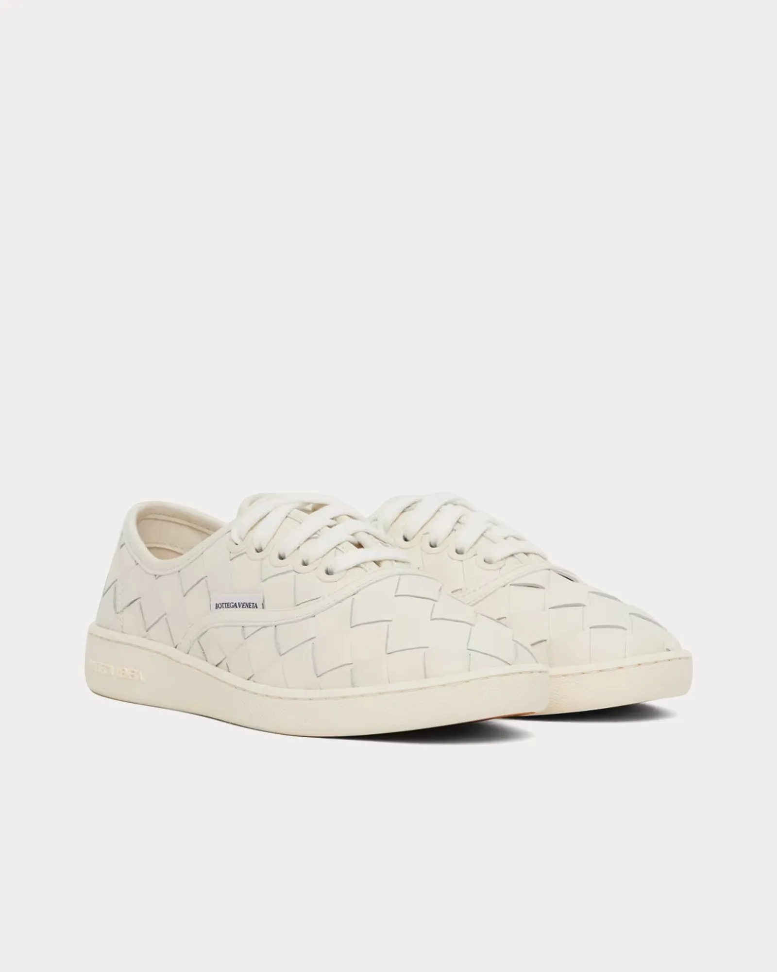 Sawyer Intrecciato White Low Top Sneakers