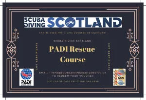 Scuba Diving Scotland Gift Voucher - PADI Rescue Course